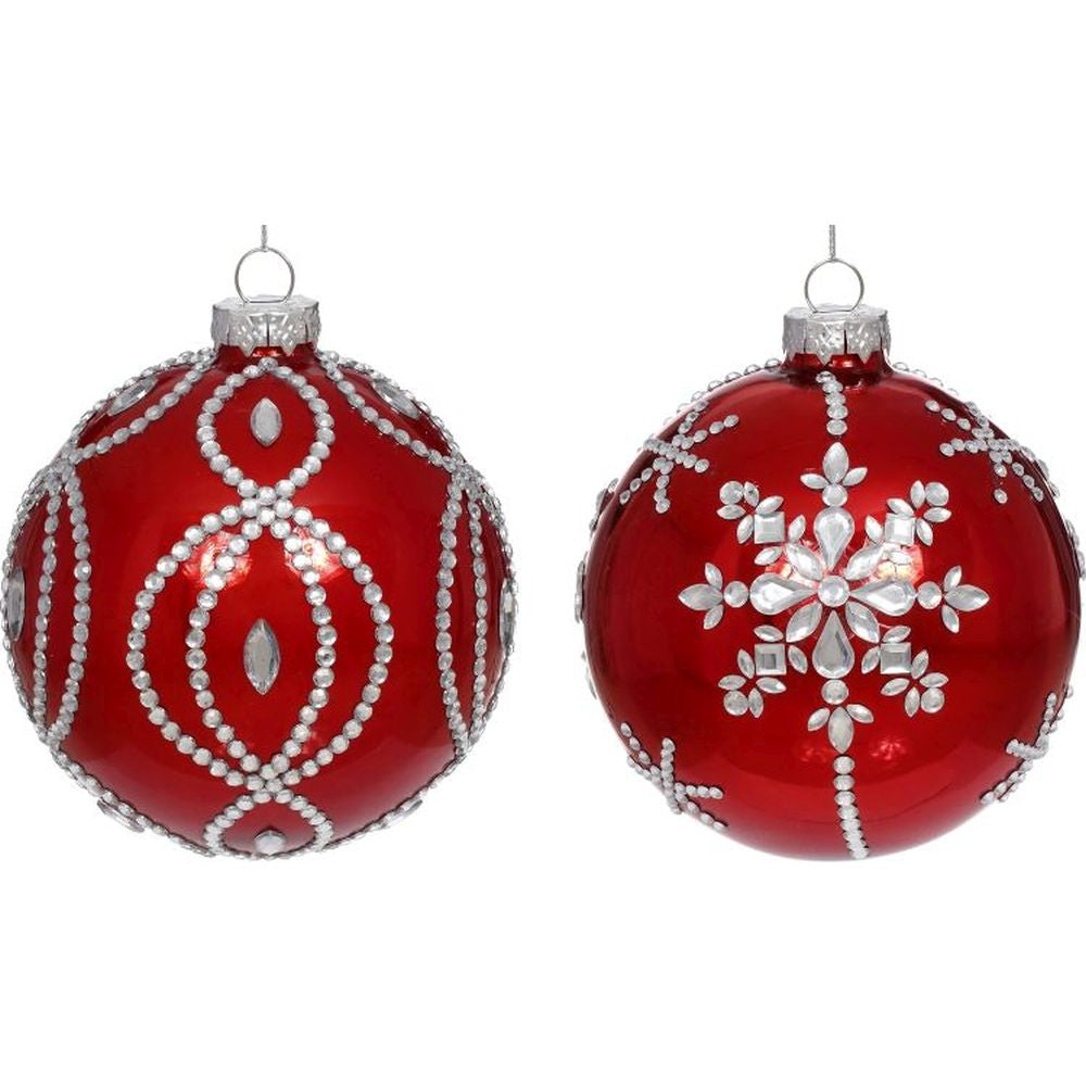 Mark Roberts Christmas 2023 Diamond Ball Ornament 4.5'', Assortment of 2