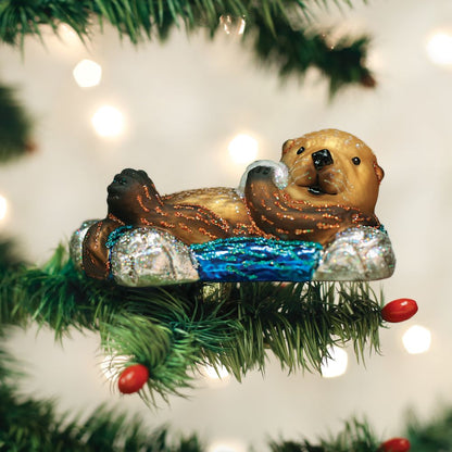 Old World Christmas Floating Sea Otter Ornament
