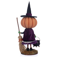 Load image into Gallery viewer, Katherine&#39;s Collection 16&quot; Wanda Witch Trick Or Treater Figure, Orange/Black