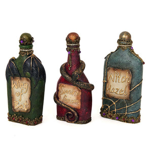 Katherine's Collection 2022 To Be Or Not To Be Potion Bottles Figurine Asst Of 3