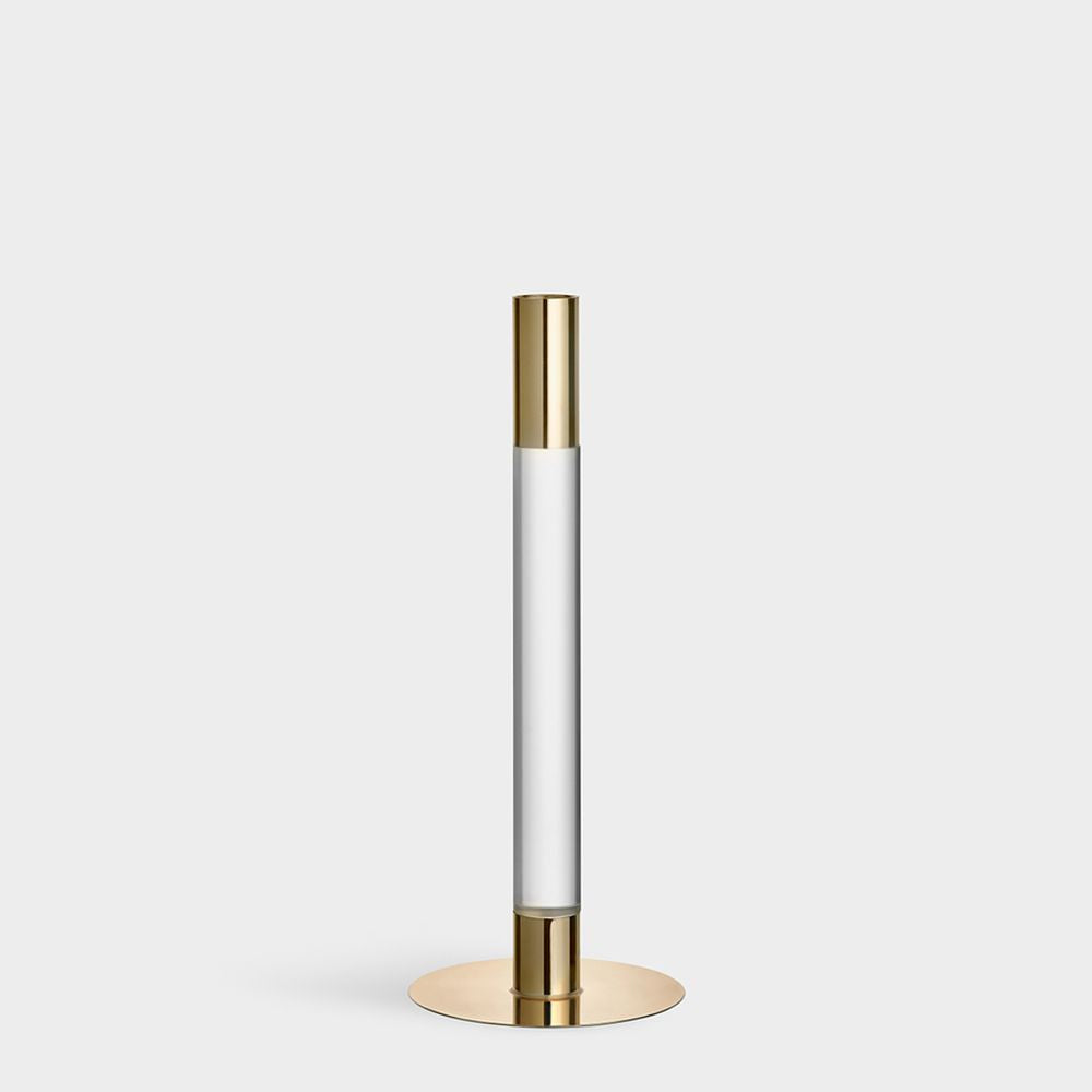 Orrefors Lumiere Candlestick Gold