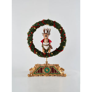 Katherine's Collection 2022 Twelve Days Reindeer a Leaping Figurine, 23.5"