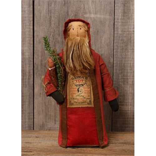 Your Heart's Delight Vintage Santa - Santa's Toy Shop with Led Candle