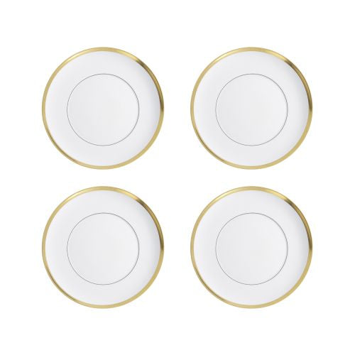 Vista Alegre Domo Gold Dinner Plate, Set of 4, Porcelain, 12