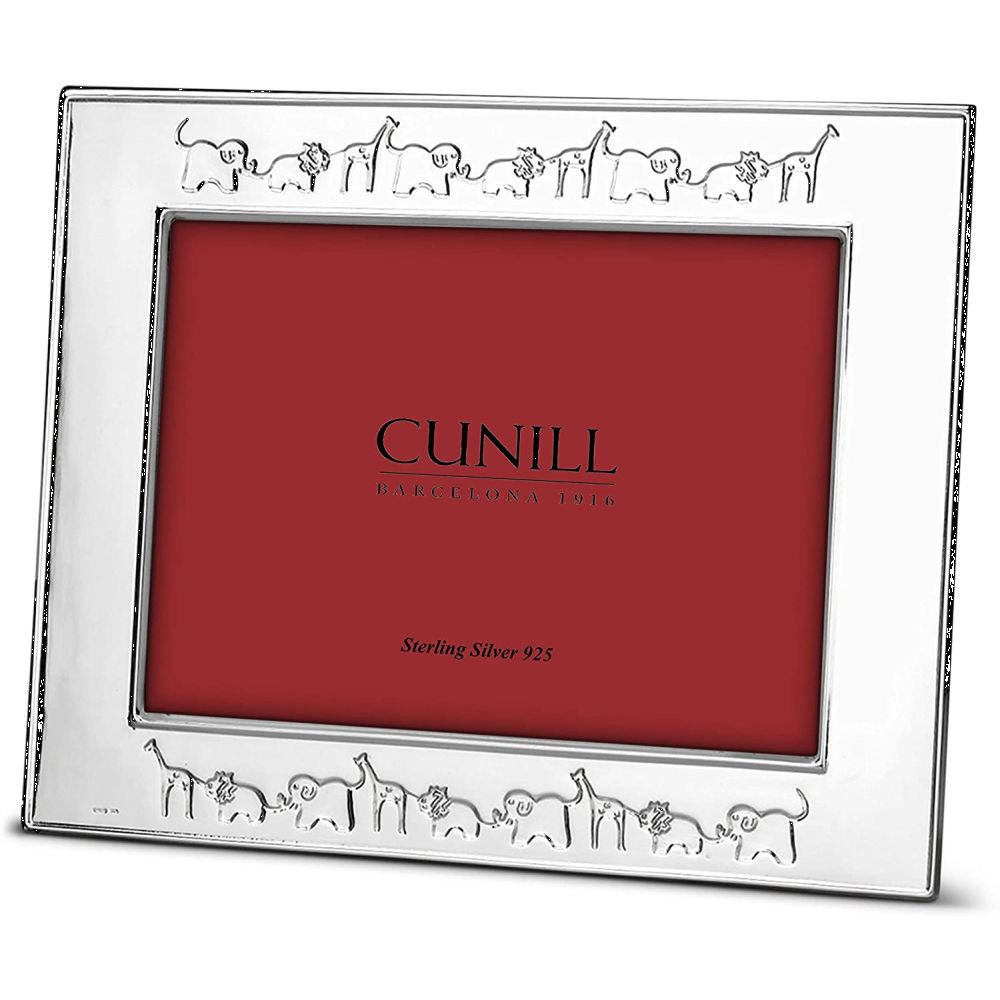 Cunill .925 Sterling Safari Parade 5x7 Picture Frame 