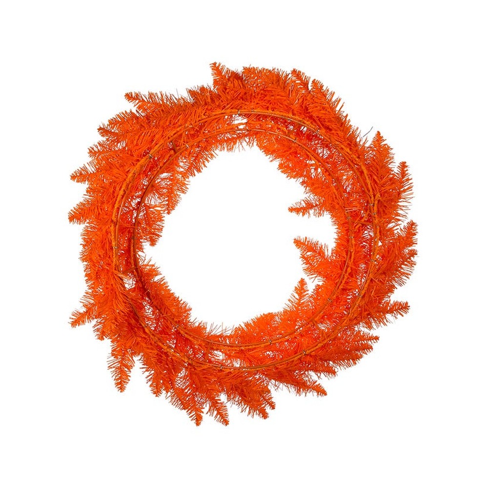Kurt Adler 24" Unlit Orange Wreath