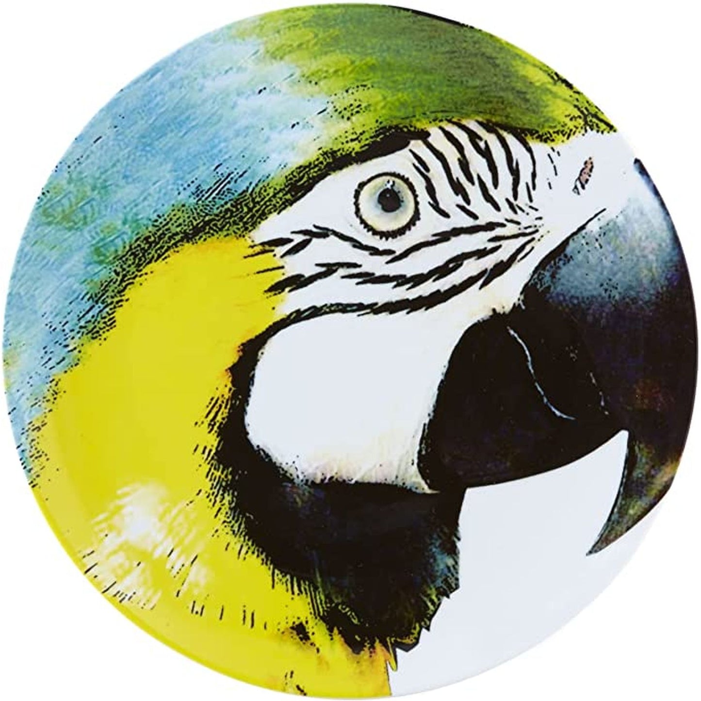 Olhar O Brasil Charger Plate Yellow Bellied Macaw, 13"