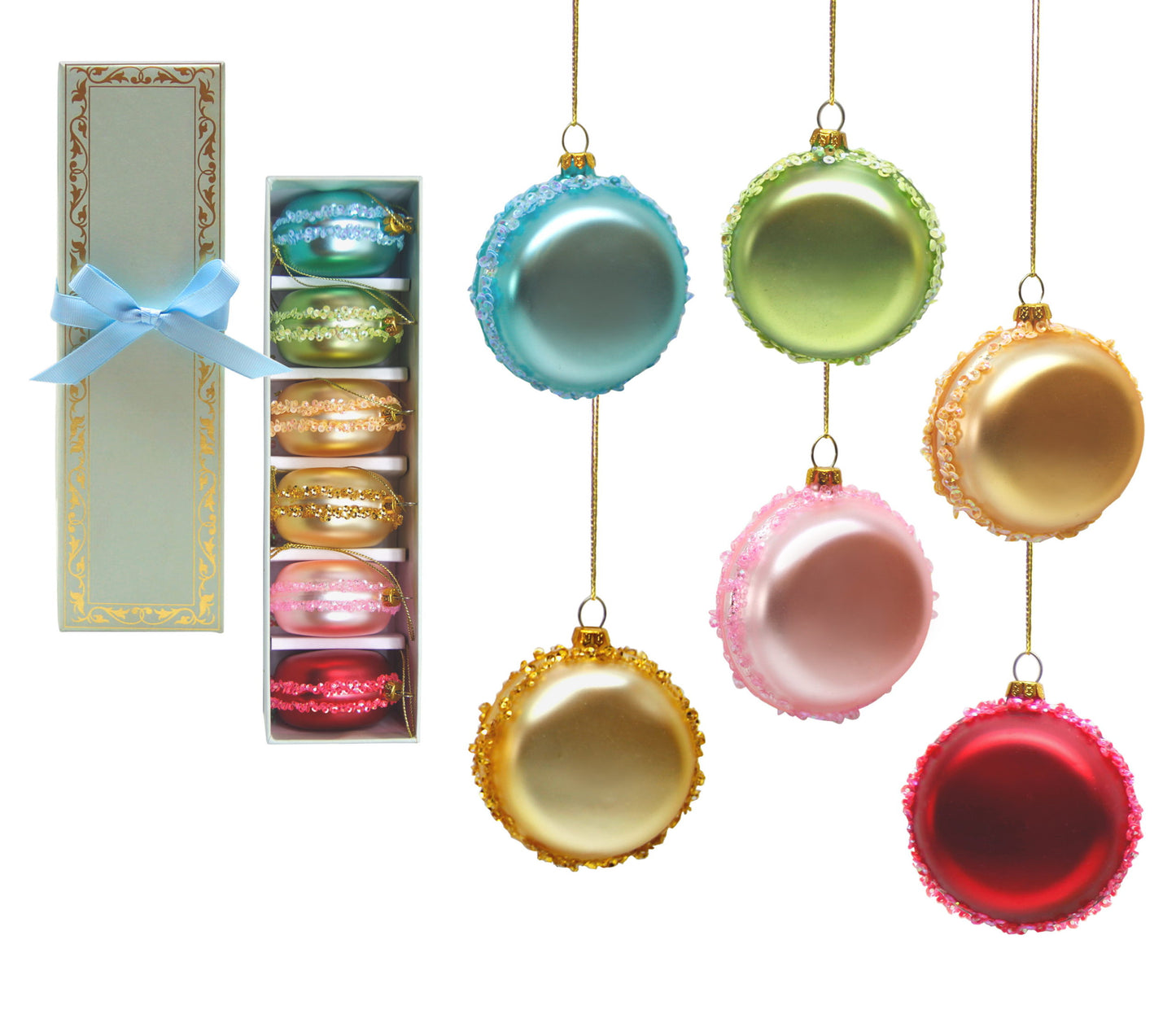 Katherine's Collection 2022 Macaron Ornaments, Assortment of 6