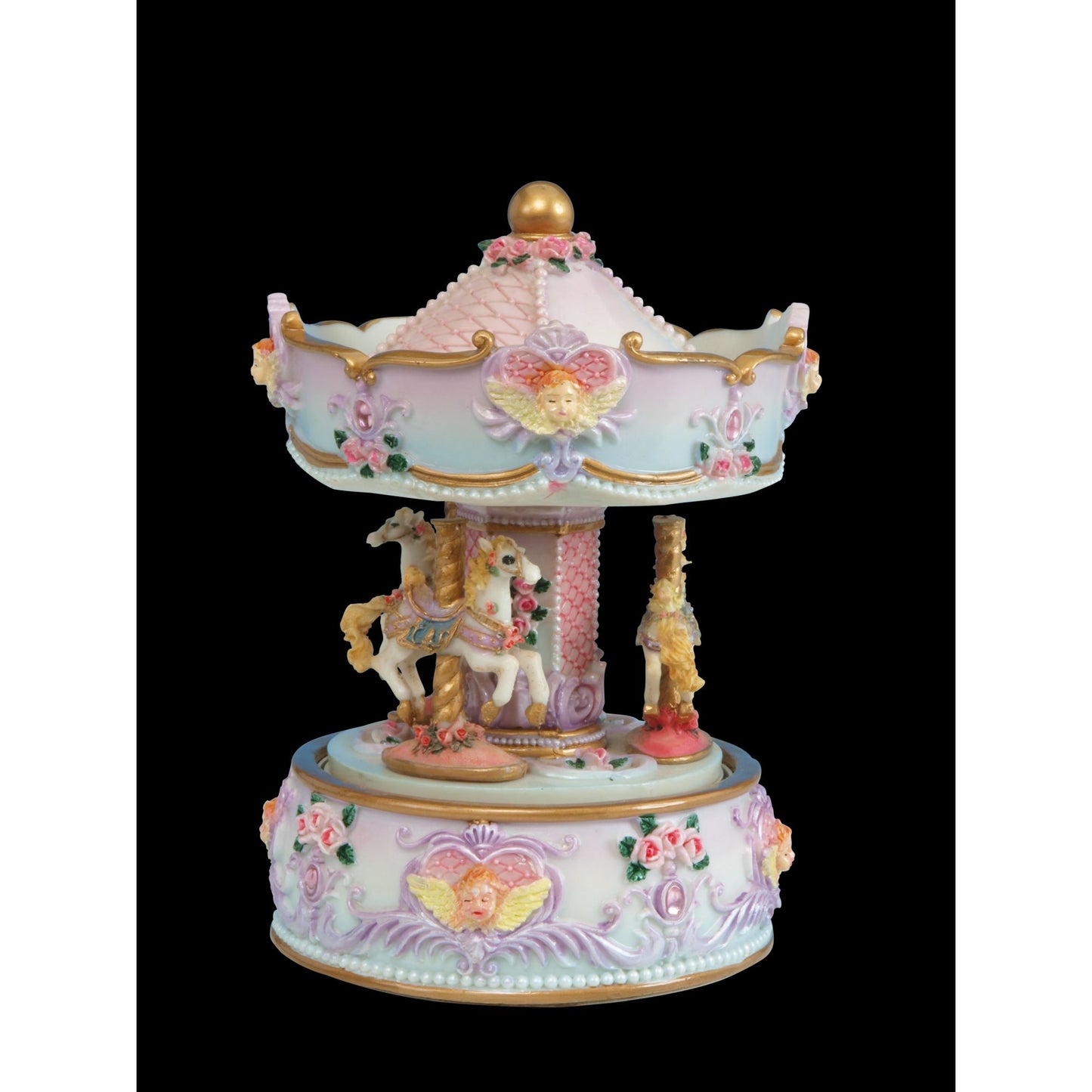Muscibox Kingdom Angel Bust Carousel Turns To The Melody A Little Night Music