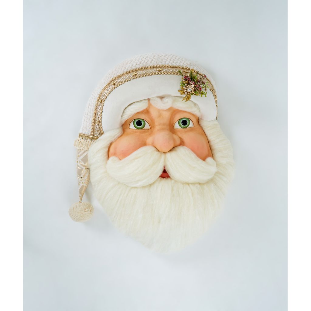 Katherine's Collection 2022 Comfort and Joy Wall Mask, 26"x7.75"x32" White Polyester