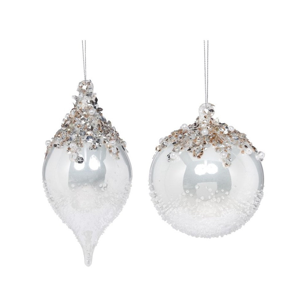Mark Roberts 2021 Jeweled Sparkle Ornament 4-5'', Assortment of 2