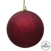 Load image into Gallery viewer, Vickerman 2.4&quot; Burgundy Glitter Ball Ornament, 24 Per Bag