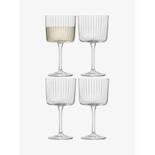 Load image into Gallery viewer, LSA International Set of 4 Gio Line Wine Glass 250 ml. Clear