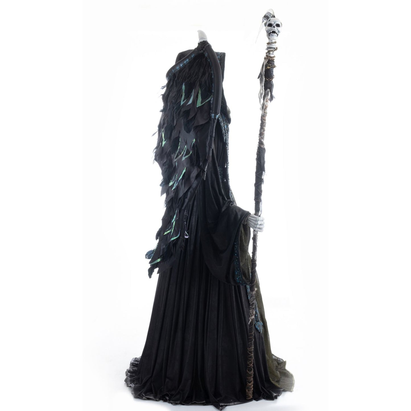Katherine's Collection 2023 73" Thanatos The Grim Reaper Doll Life Size, Black Resin
