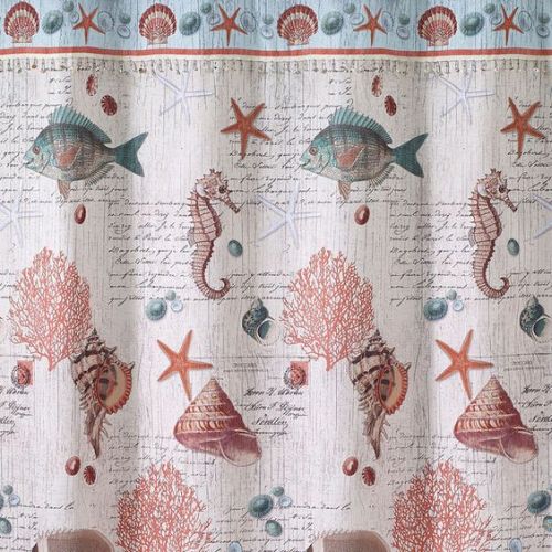 Avanti Linens Seaside Vintage Shower Curtain - Polyester, 72" x 72"