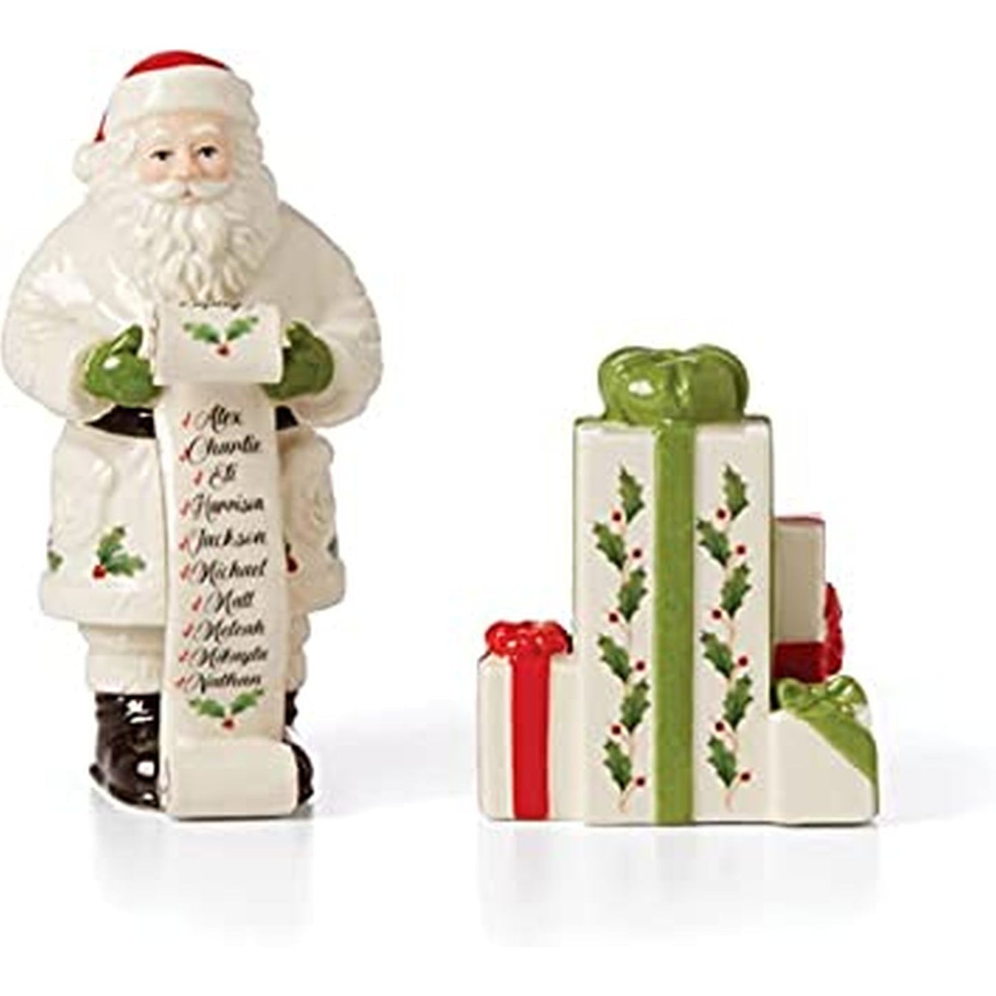 Lenox Holiday Figural Salt & Pepper Set