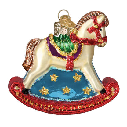 Old World Christmas Hanging Tree Ornament - Rocking Horse
