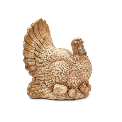 Two's Company Two's Company Gold Leaf Turkey Decor - Resin