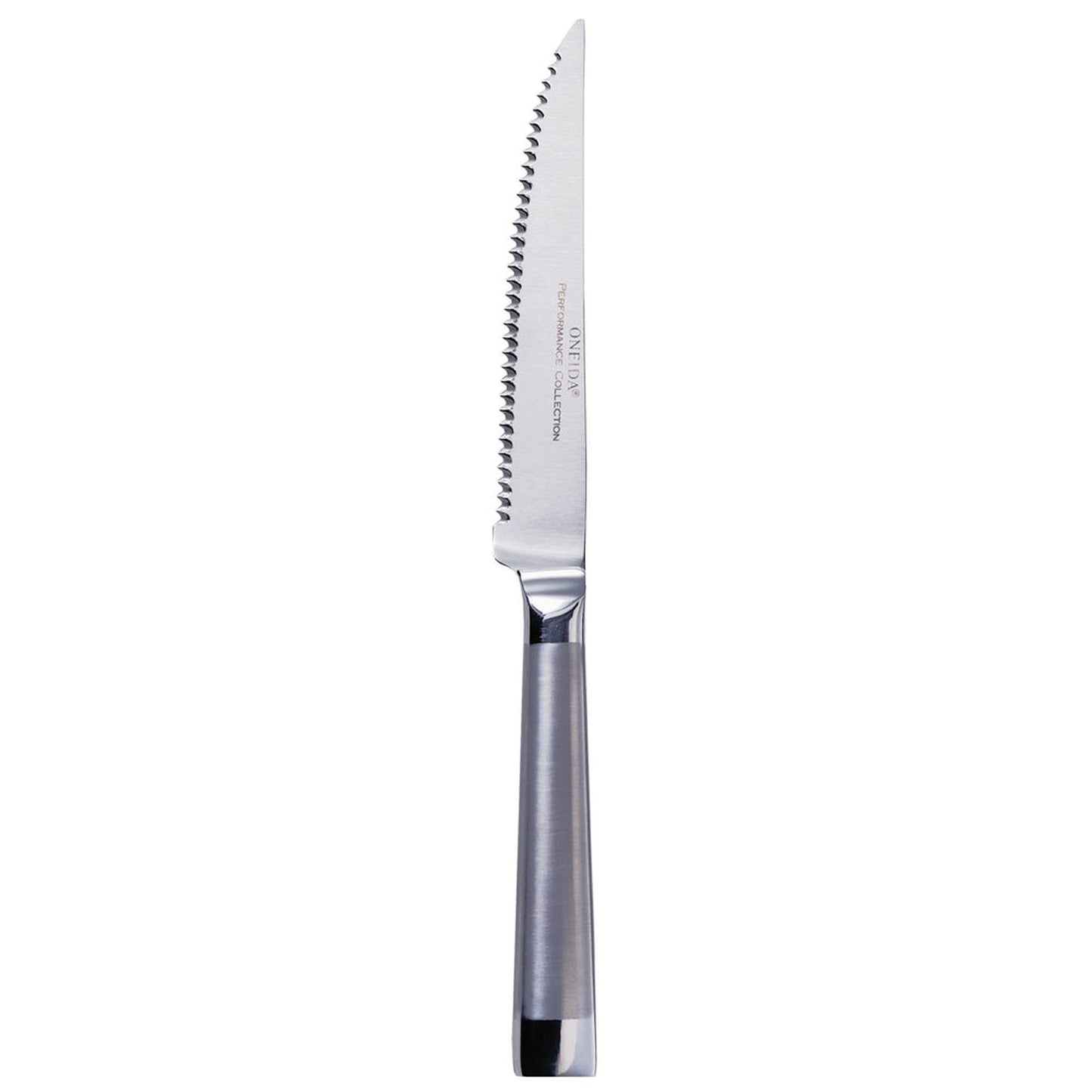 Oneida 4-Piece Steak Knife Set, Brushed Finish Stainless Steel