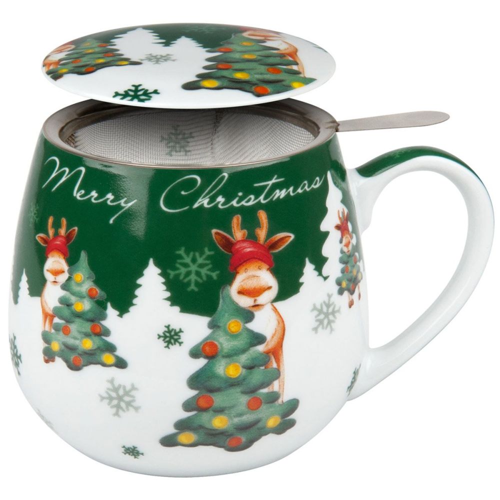 Konitz Tea-For-You Merry Christmas Elk 3-Piece Set