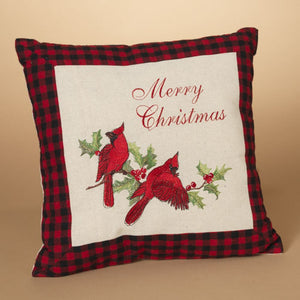 Gerson Company 16" Holiday Cardinal Pillow