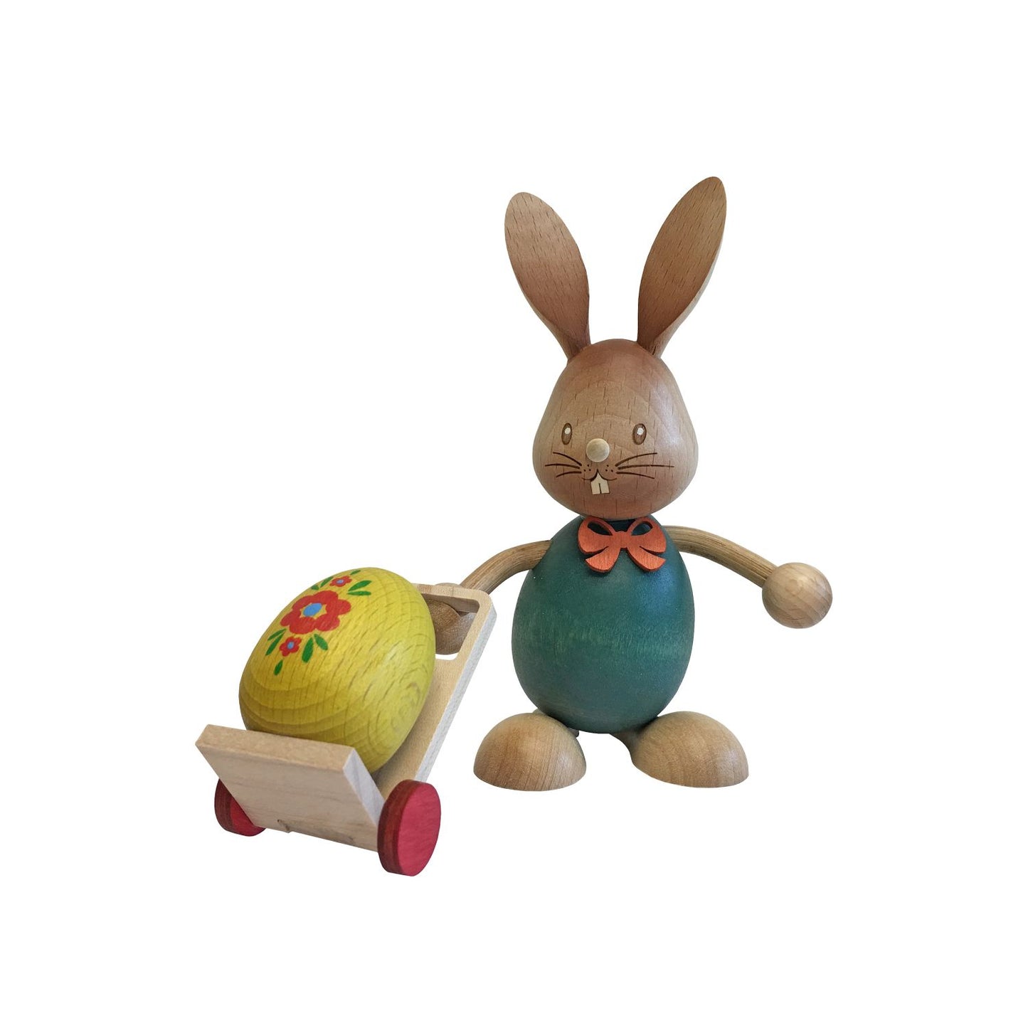 Alexander Taron Dregeno Easter Figurine - Rabbit with Trolley