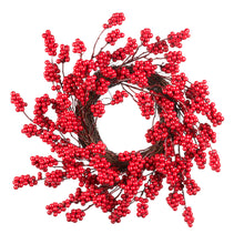 Load image into Gallery viewer, Goodwill Berry Cluster Wreath Red