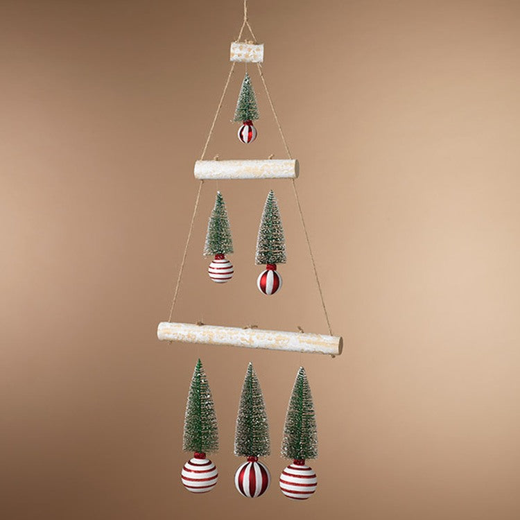 Gerson Company 35.4" Holiday Wall Tree with Ornaments