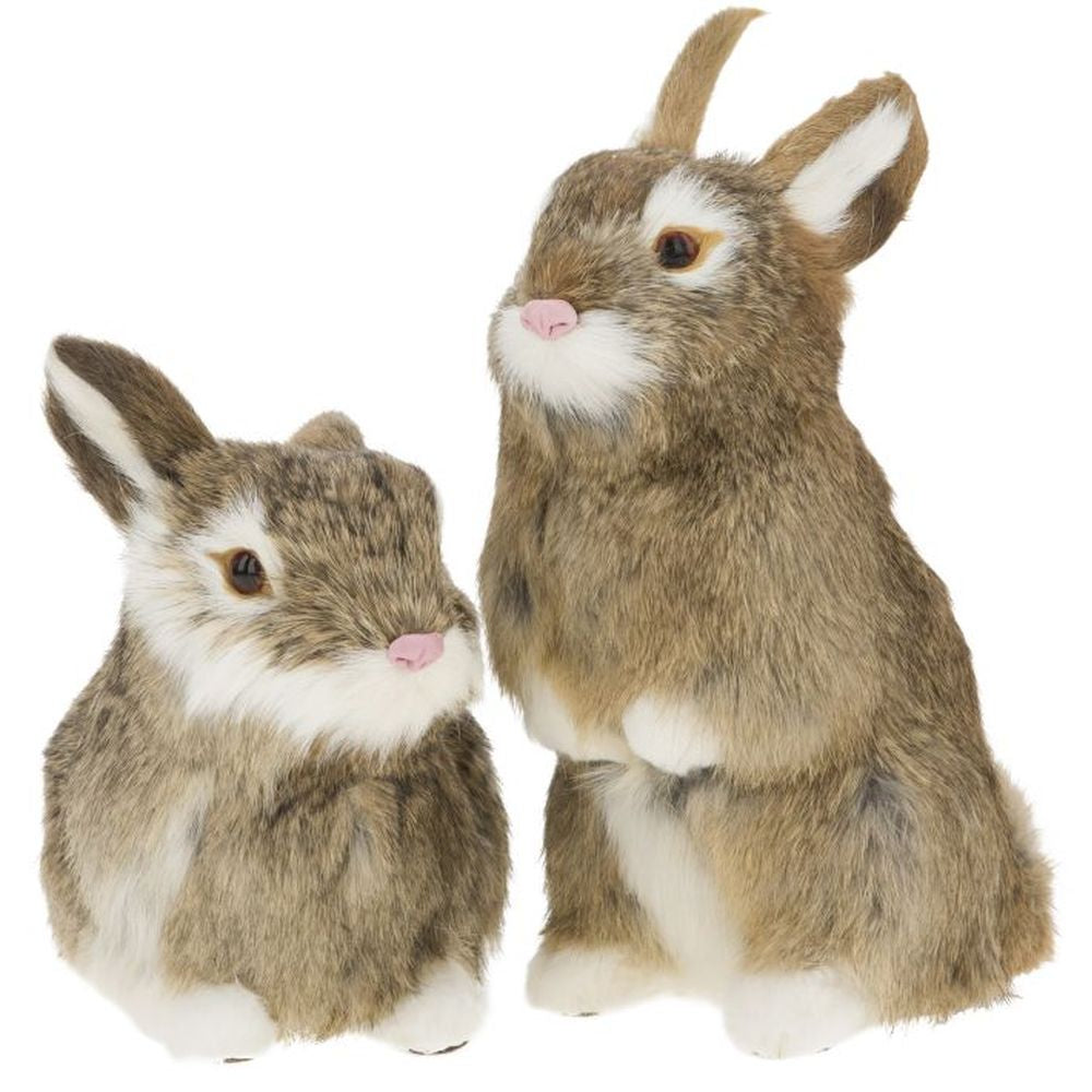 Mark Roberts Spring 2018 Rabbit Figurines, 6-9 inches, Brown, Assortment of 2