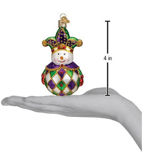 Old World Christmas Harlequin Snowman Ornament
