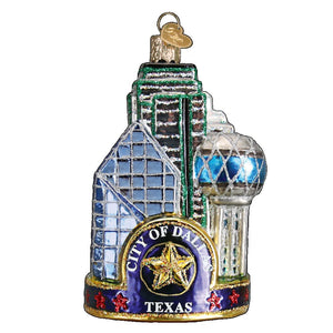 Old World Christmas Dallas City Ornament