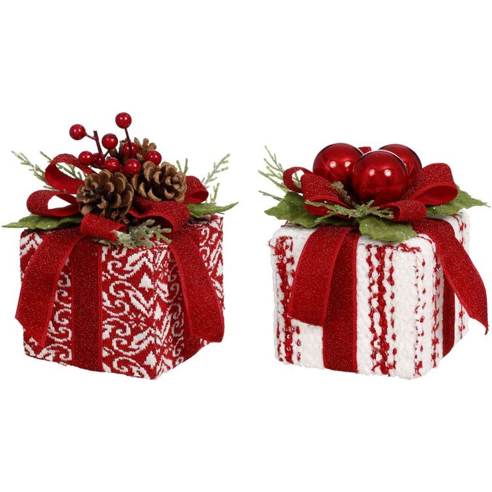 Mark Roberts Christmas 2023 Gift Box With Bow, Small 4X6'', Assortment of 2