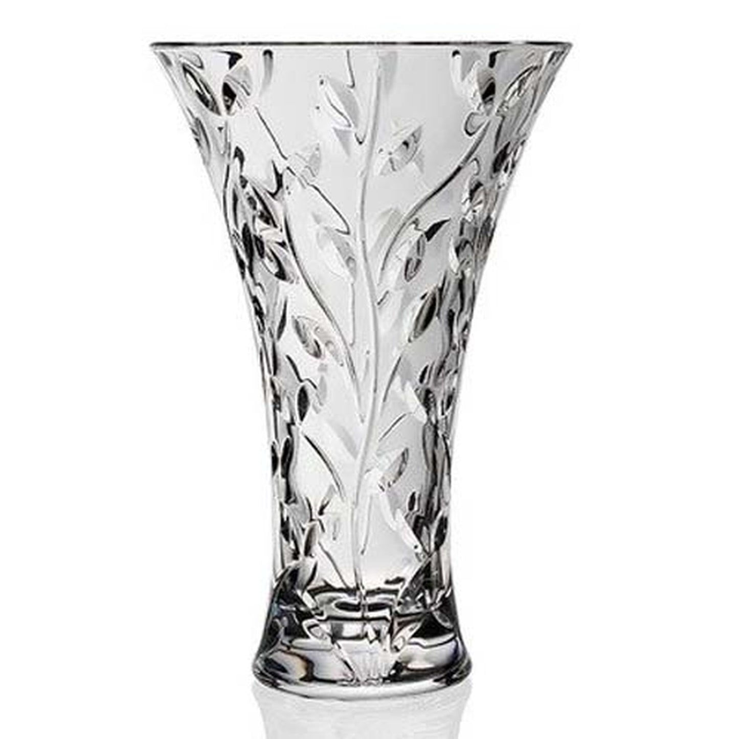 Rcr Laurus Crystal Vase, 11 inches, Crystal
