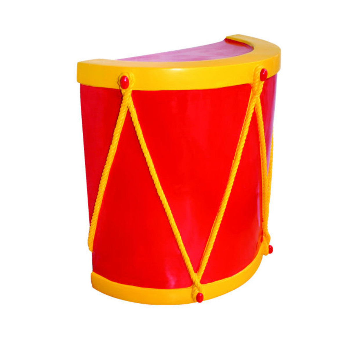 Barcana Live Form Half Red Drum Stand with Yellow Accents