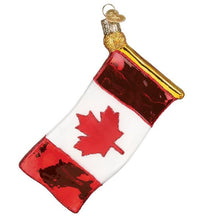 Load image into Gallery viewer, Old World Christmas Canadian Flag Ornament