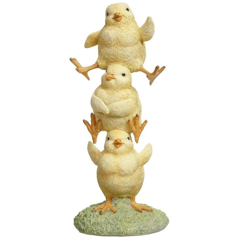 Mark Roberts Spring 2022 Chick Trio Stack Figurine, 8"