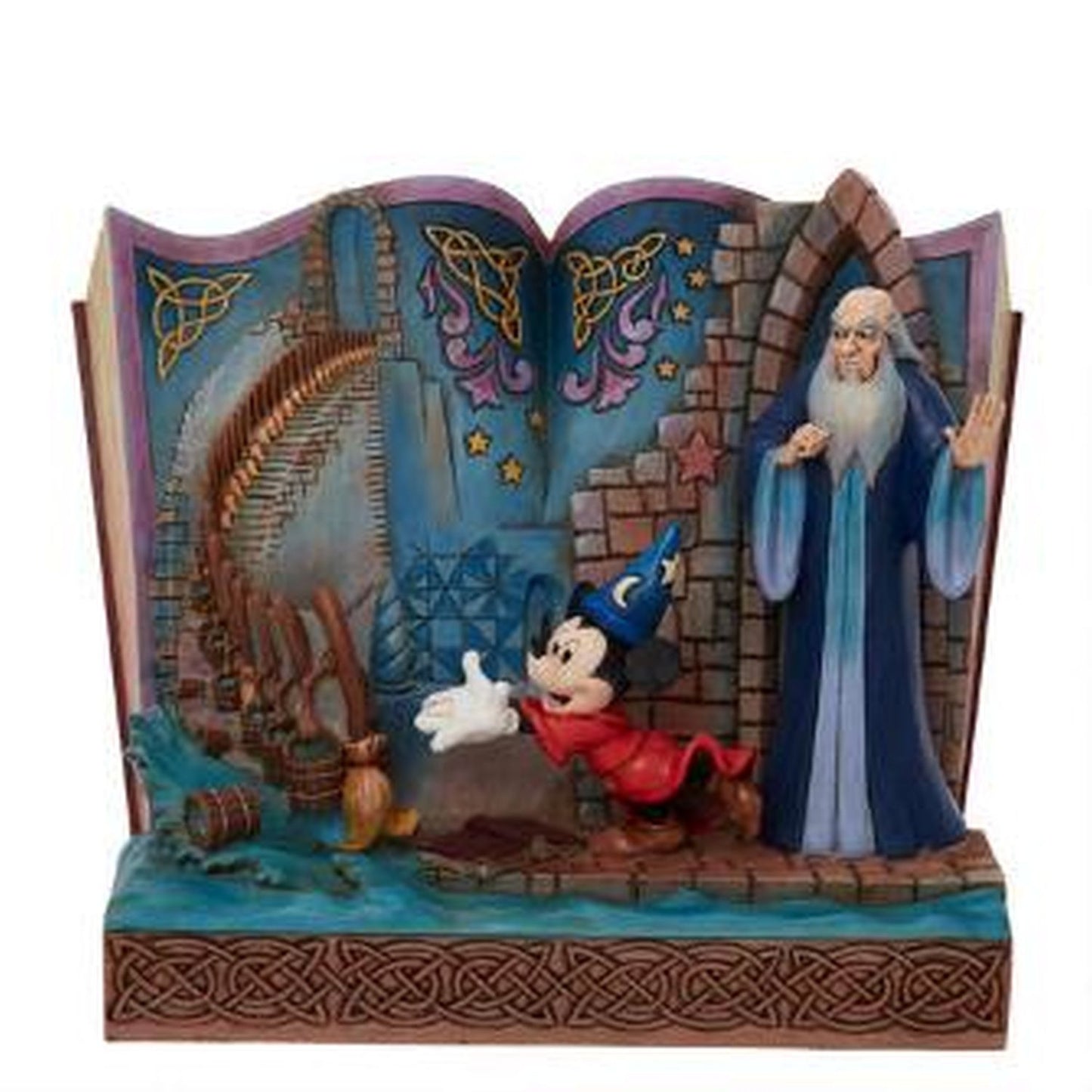 Enesco Disney Traditions Sorcerer Mickey Story Book Figurine