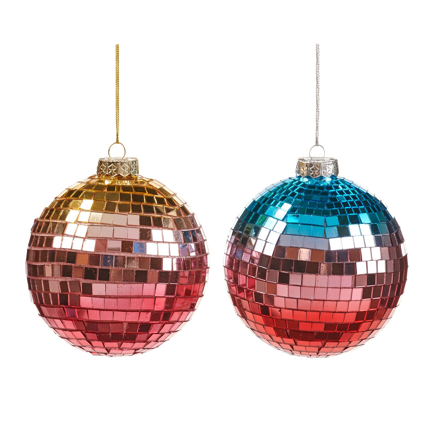 Pink Disco Balls (Set of 2), Pink Disco Lights