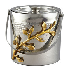 Leeber Golden Vine Hammered Ice Bucket, 6.25"