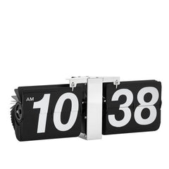 Torre & Tagus Retro Oversized Wall/Table Flip Clock, Black, 5.5" x 14.25", Black