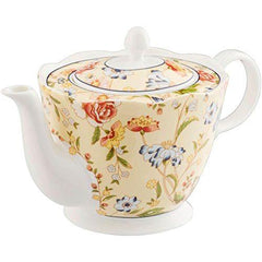 Ansley Cottage Garden Teapot, White, China