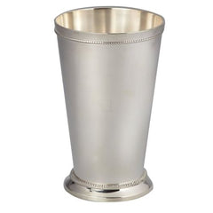 Leeber Beaded Mint Julep Cup, 6.5", Silver-Plated