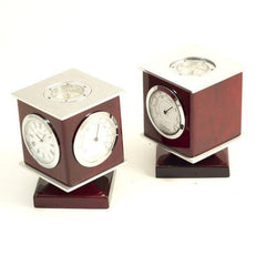 Bey Berk Lacquered Rosewood Weather Station