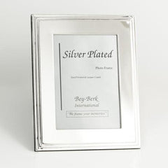 Bey Berk Silver Plated 8"X10" Picture Frame With Easel Back