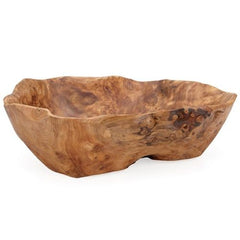 Torre & Tagus Costa Carved Wood Bowl - Xlarge, Brown, 16.5"