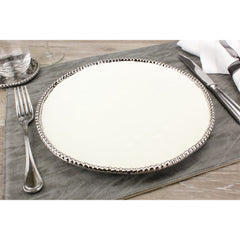 Pampa Bay Round Dinner Plate, White, Porcelain, 11 inches