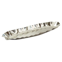 Leeber Decorative Boat Dish, Small, Stainless Steel, 5" x 18"