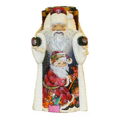 Kurt Adler 11.5" Wooden Santa With A Backpack