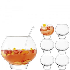 LSA International Rum Punchbowl Set - Clear