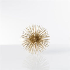 Torre & Tagus Spike Decor Sphere Large - Gold, Metal, 7" x 7" x 7"